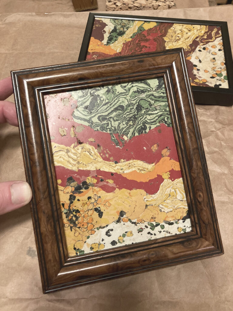 artwork by Olivia Hegarty handmade scagliola close up